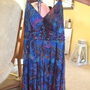 SUE WONG NWT Beaded and Embellished Cocktail Dress